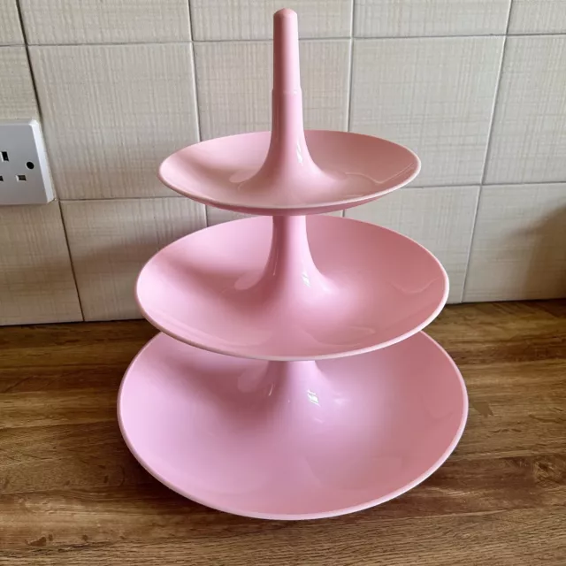 Koziol Babell 3 Tier Cake Sandwich Stand Pink Made in Germany