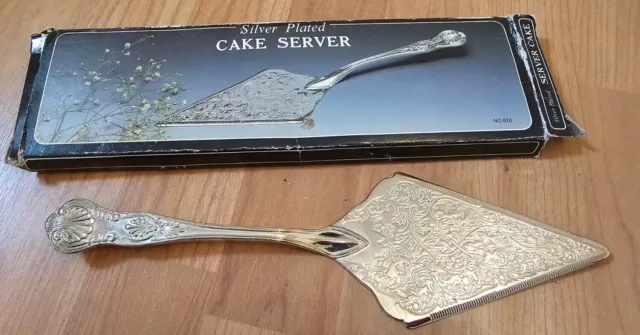 Vintage Silver Plated Victorian Style Cake Server