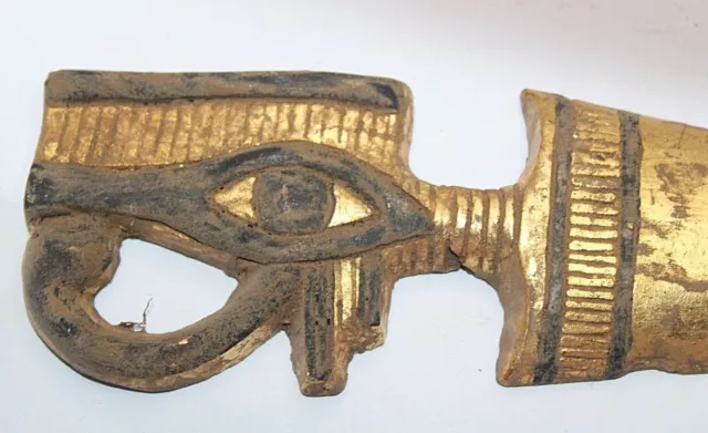 RARE ANCIENT EGYPTIAN LARGE FAIENCE EYE OF HORUS AMULET Horus Eye 2