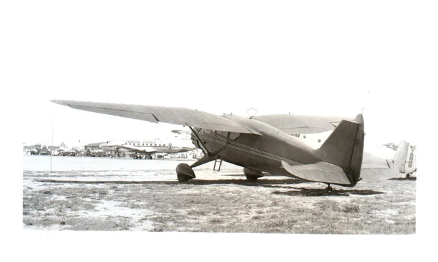 Stinson Reliant Gull Wing Airplane Aircraft Vintage Photograph 5x3.5" NC15174