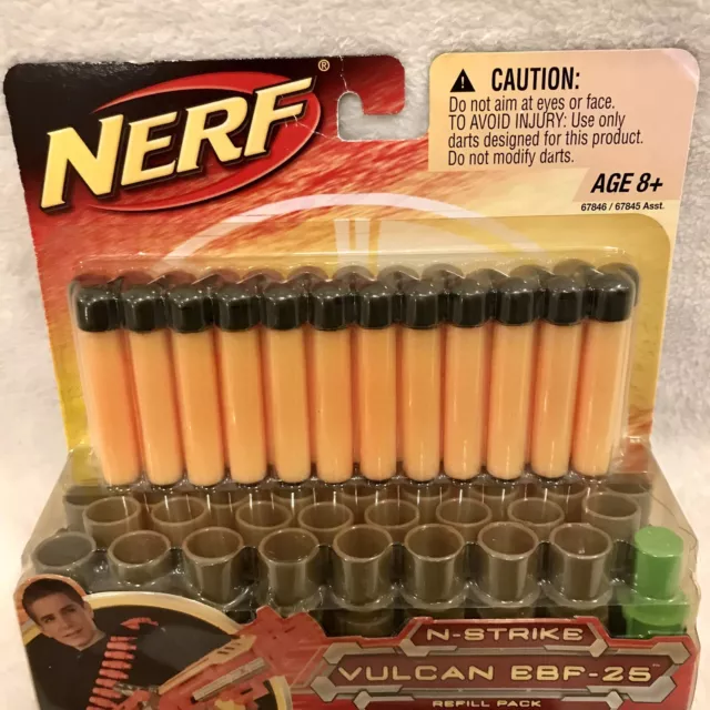 Nerf N-Strike Vulcan EBF-25 Refill Pack 25 Sonic Micro Darts Ammo Belt NIP 3