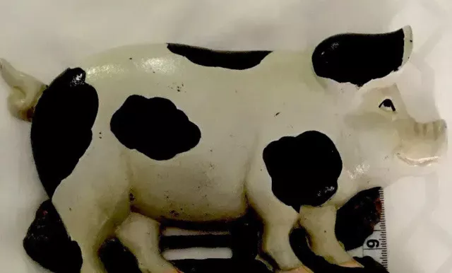 Vintage Heavy Cast Iron Pig Doorstop.Country/Barn/Farmhouse Decor