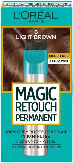 L'Oreal Paris Magic Retouch Permanent Root Concealer Hair Dye Light Brown