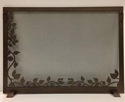 Pantalla de diseño hiedra chimenea (bronce, pequeña)