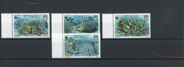Tuvalu 638-41 postfrisch Meerestiere #IN118