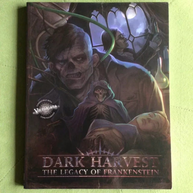 Dark Harvest - The Legacy Of Frankenstein Core Rulebook Rpg Roleplay Victoriana