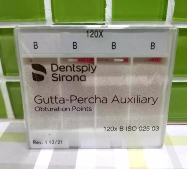 Dentsply Sirona Gutta-Percha Auxiliary Obturation Points 22 B 120