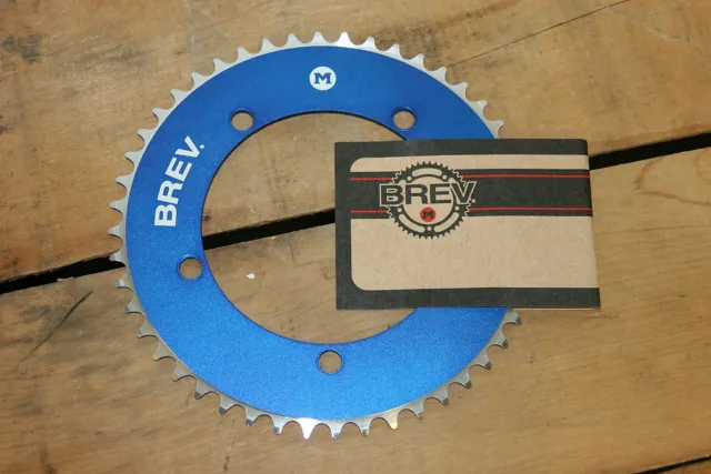 Brev. M Masi Fixie Fixed Gear Chain Ring Sprocket Chainring 44t Blue 130 BCD 1/8