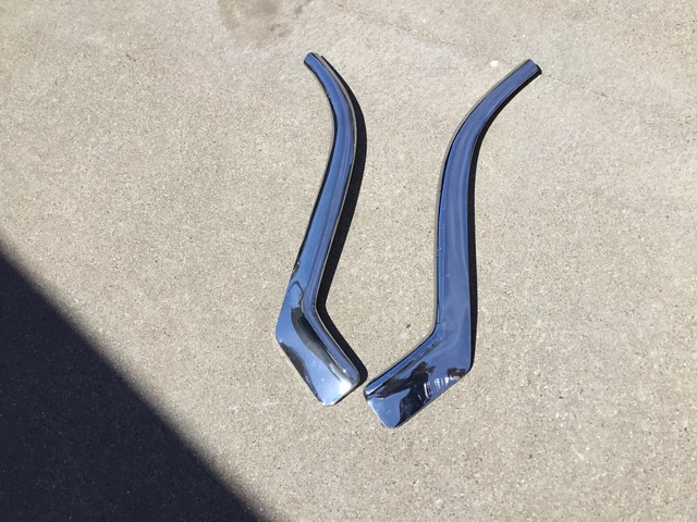 1955 DeSoto Lower Rear 1/4  Diecast Moldings, Original Pair.