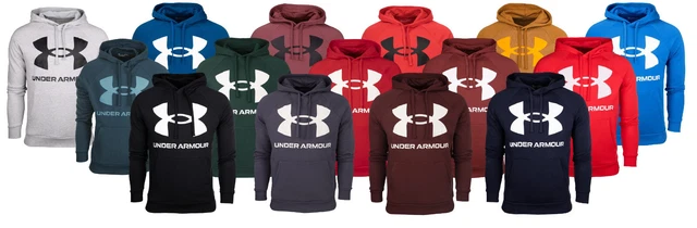 Felpa con cappuccio uomo Under Armour Rival Fleece Big Logo felpa con cappuccio stile sportivo