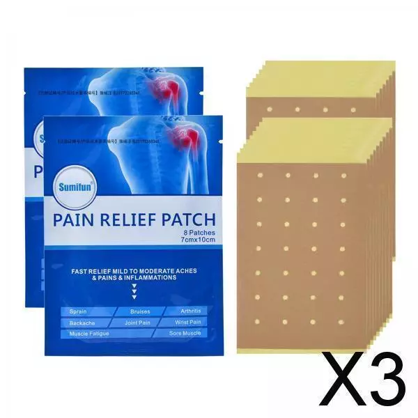 3X 16 Patchs Naturel Patch Cervical Douleur Plâtre Autocollant Pour