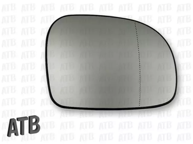 Verre pour Rétroviseur Droit Asphérique Chauffé Mercedes Vito Viano W639 Neuf