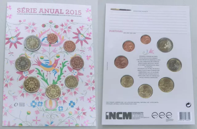 Euro KMS Kursmünzensatz Portugal 2015 im Blister FDC st