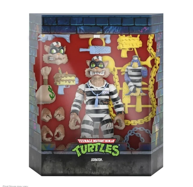 Super 7 TMNT Ultimates Scratch Cat Figure Wave 6 Teenage Mutant Ninja Turtles