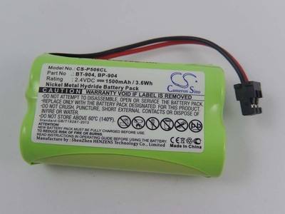 Batterie NI-MH 1500mAh 2.4V pour PANASONIC HHR-15F2G1 KX-TG2000B HHR-15F2G1 etc. Remplace BP-904 KX-TG2000 etc KX-TG2000B BT-904 Handset 