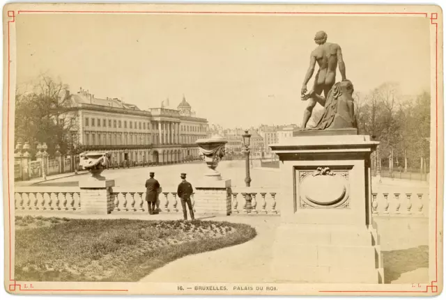 Belgique, Bruxelles, Palais du Roi, ca.1880, vintage albumen print  vintage albu