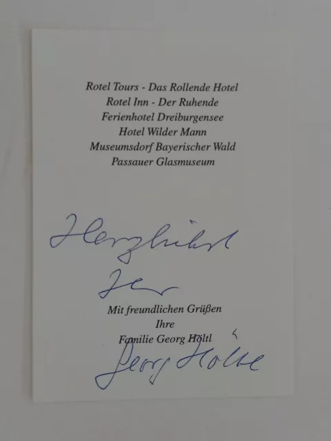 Georg Höltl - Rotel Tours - original Autogramm - ca. 15x10cm - Schriftstück