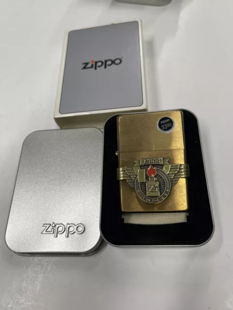 Zippo 2000 Made In Usa 1937 Replica Zi Brass Lighter Sealed In Box W288