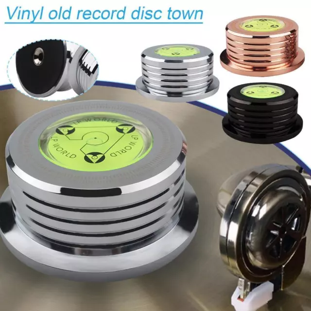 Stabilisateur disque platine vinyle aluminium pince poids