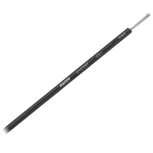 Pacer Black 16 AWG Primary Wire - 25#39