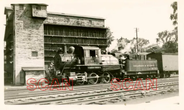 1G863 Rp 1947 Delaware & Hudson Railroad 060 Camelback Loco #43 Oneonta Ny