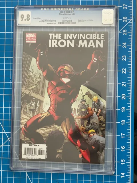 Invincible Iron Man #7 2005 Bryan Hitch Variant Cover CGC 9.8