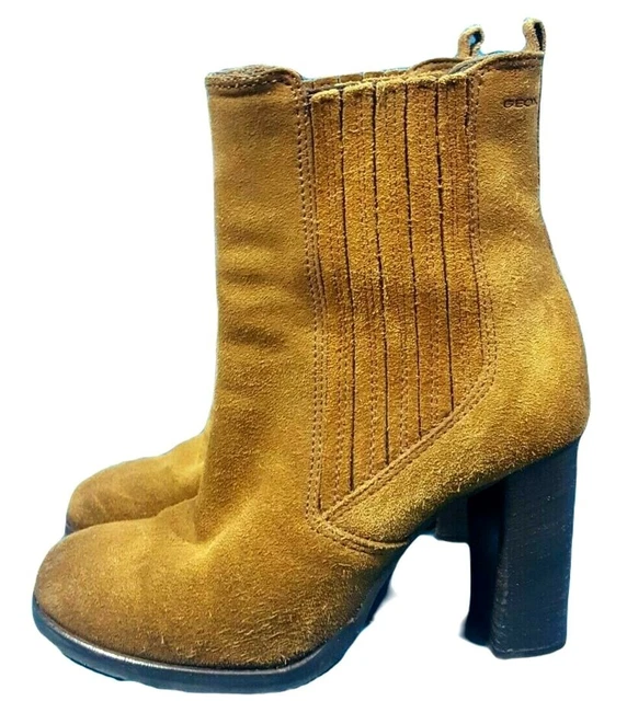 👕 GEOX Pointure 37 👕 bottines cuir retourné daim suedine bottes chaussures