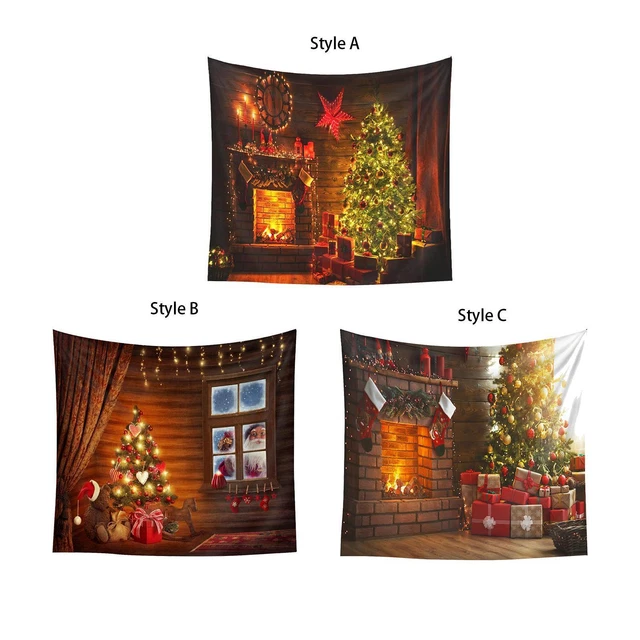 Fotografía Navidad Fondo Fiesta Banderas Decoración para Decoración Fiestas