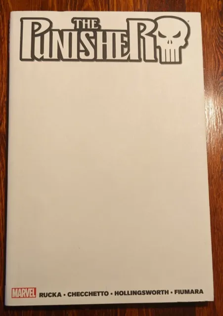 Punisher Vol 1 Blank Cover Variant Hardcover Greg Rucka Issues 1-6