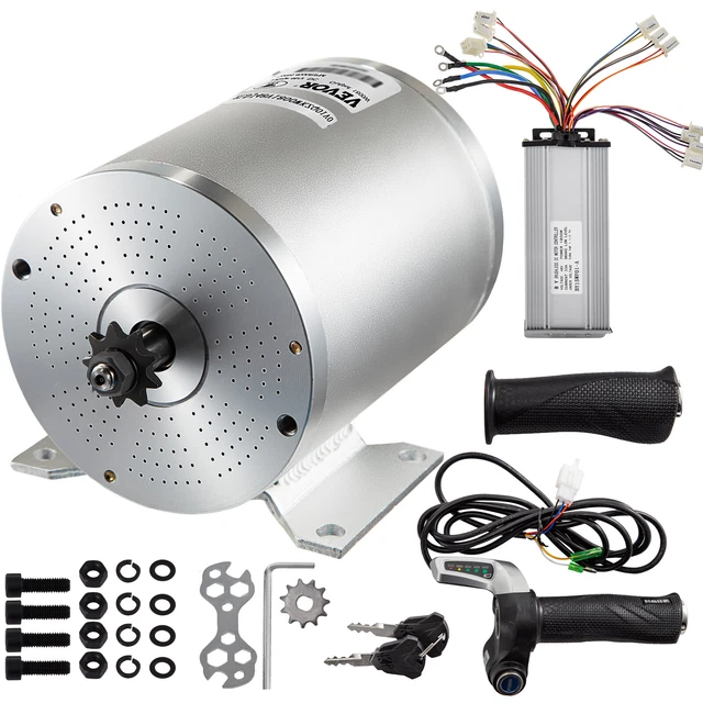 VEVOR 48V 2000W Brushless DC Motor Controller Throttle Twist Grip