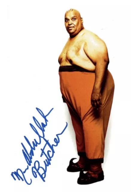 Signed Abdullah The Butcher 8x10 PROMO - AUTOGRAPHED Pro wrestling coa