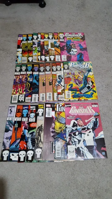 Lot Of 27 Punisher Books, Annual #2, War Zone, War Journal, 2099, The Punisher