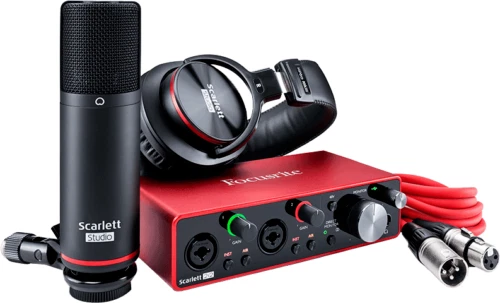 FOCUSRITE SCARLETT3 2i2-STUDIO KIT ENREGISTREMENT MAO NEUF