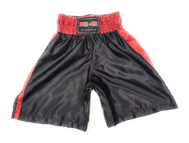 Boxing Shorts Red & Black with side cut discounted price