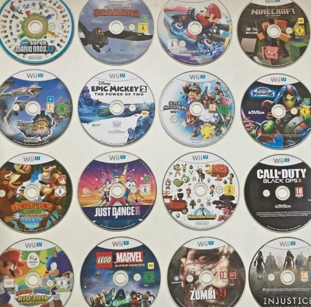 Nintendo Wii U Games - Disc Only - Large Selection - ALL PAL