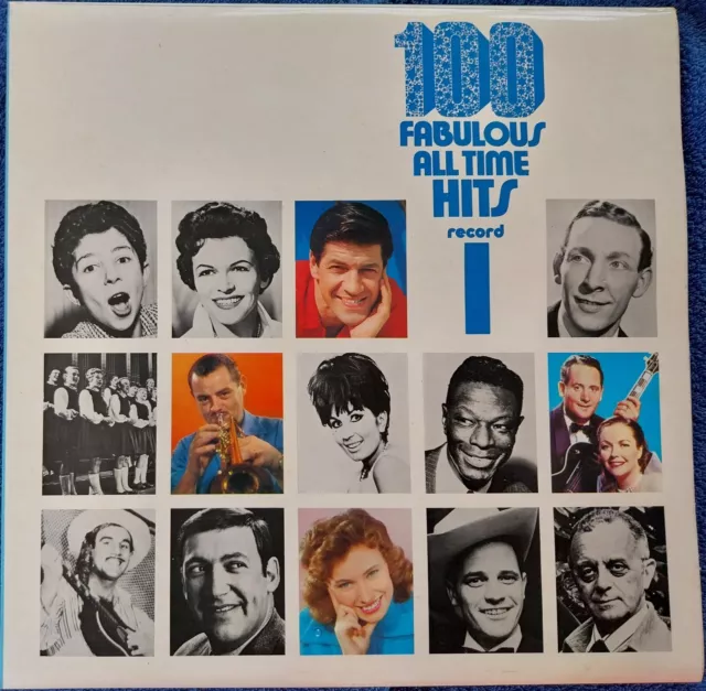 100 Fabulous All Time Hits Record 1 Various Artists 12" LP Very Good + Condition