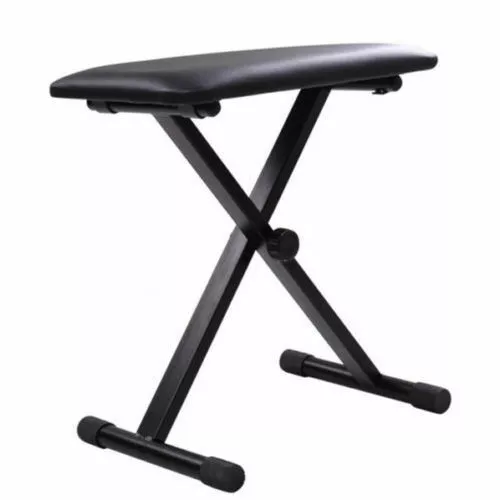 Piano Stool Seat New Portable Adjustable Folding Keyboard Bench Black Colour