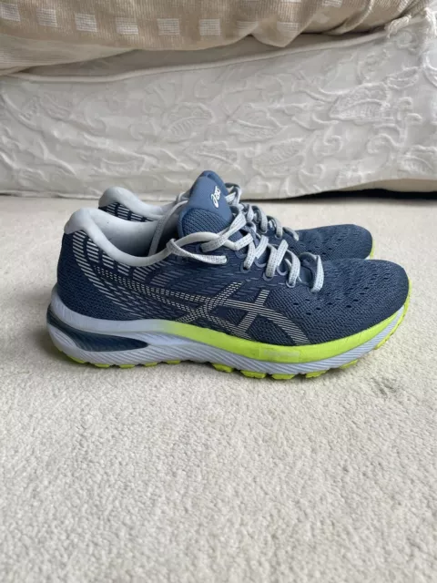 Asics Gel Cumulus 22 Running Trainers Blue/Grey Uk 5 Vgc Rrp £130