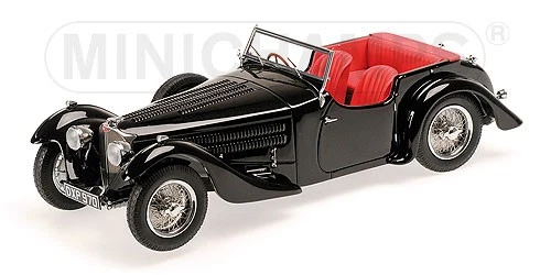 BUGATTI TYPE 54 ROADSTER 1931 BLACK MINICHAMPS 107110160 1:18 RESINE NOIRE NOIR