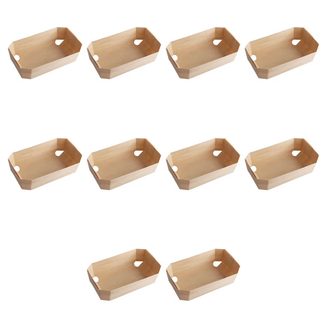 10 un. cajas de pan de madera caja de hornear pasteles soporte de almacenamiento tomar
