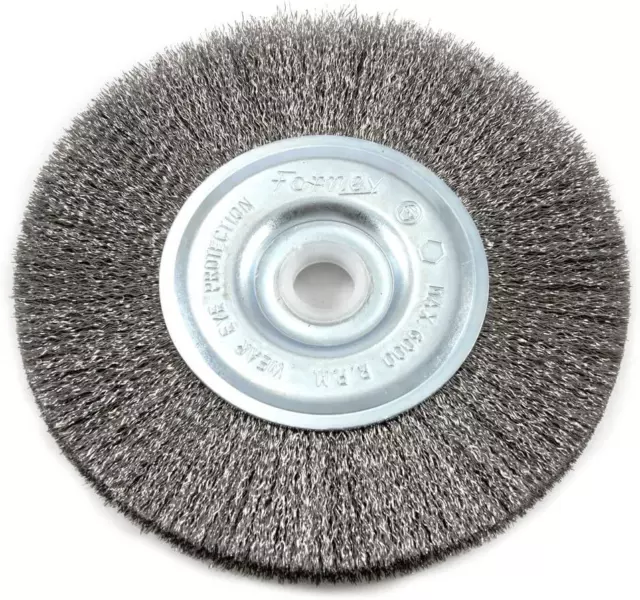 Forney 72743 Wire Wheel Brush, Fine Crimped with 1/2-Inch and 5/8-Inch Arbor, 5-