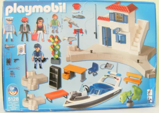 Playmobil Hafenpolizei mit Schnellboot 5128 von 2010 Neu & OVP Polizei Hafen 2