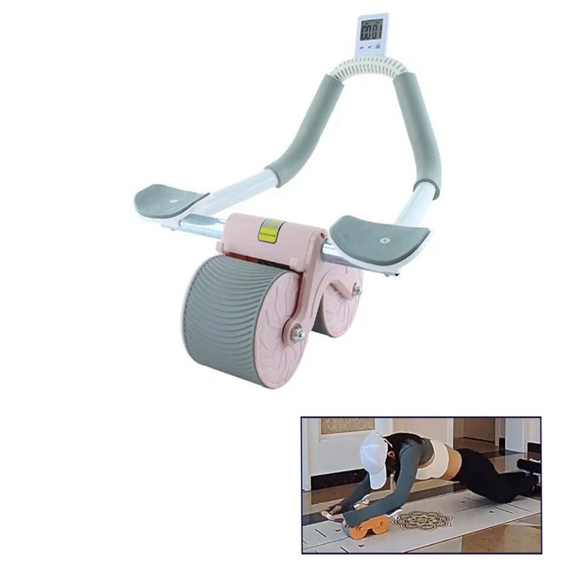 Kit Planche Pilates Pliable Avec Compteur LED – Rouleau Abdominal, élastiques, Retour Automatique – Pour Maison Et Salle De Sport