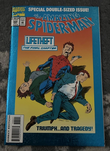 AMAZING SPIDER-MAN #388 (1993) Foil Cover High Grade Vulture Marvel Comics