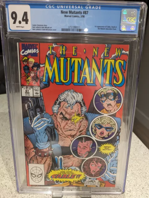 New Mutants 87 First App Of Cable CGC Marvel Comics