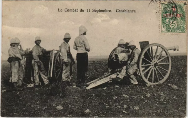 CPA AK MAROC CASABLANCA The Combat of 9/11 (10014)