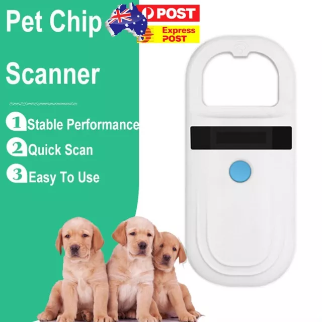 Handheld Portable Pet Dog Chip RFID ID Reader Animal EMID Microchip Tag Scanner
