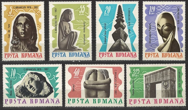 Rumänien, Skulpturen, 1967, postfr., MiNr 2582-2588 Sa
