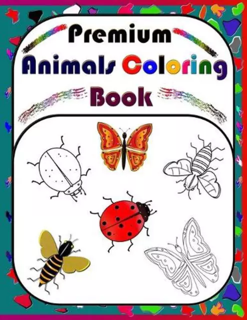Premium Animals Coloring Book by Sa Elbers Paperback Book