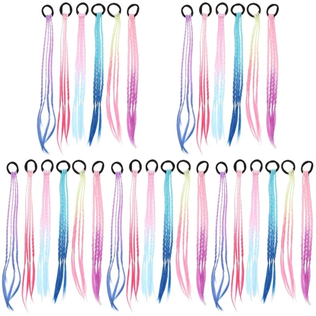 30 pcs Braided Hair Tie costume party wig Hair Replacements Wig